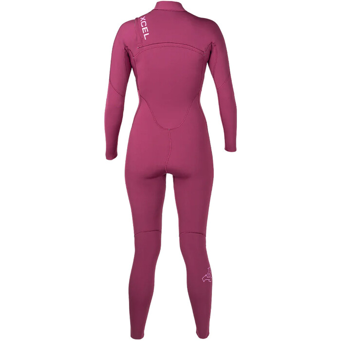 2024 Xcel Mujer Comp 3/2mm Chest Zip Neopreno WN32ZXC0P - All Plum